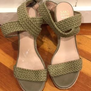 Saks Fifth Avenue wedge sandals